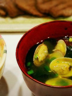 あさりとワカメの味噌汁-レシピのメイン写真