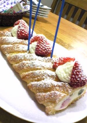 春*ロールケーキ-レシピのメイン写真