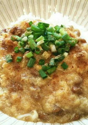 簡単♡納豆おろしのふわとろ卵ごはん♡-レシピのメイン写真
