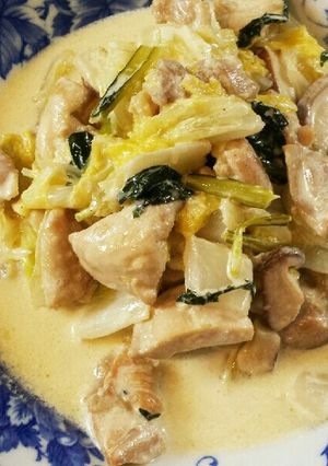 簡単♪おいしい♪鶏肉と白菜のクリーム煮♡-レシピのメイン写真