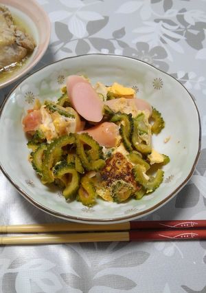 ゴーヤチャンプルー　魚肉ソーセージ入り-レシピのメイン写真