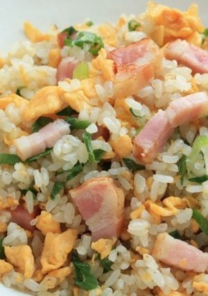 あんじょうねぎのベーコン炒飯　　-レシピのメイン写真