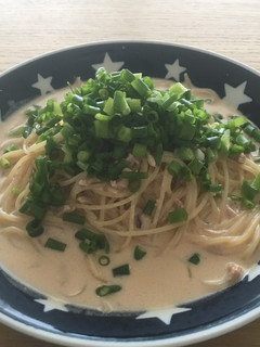 塩辛とクリームチーズのパスタ-レシピのメイン写真