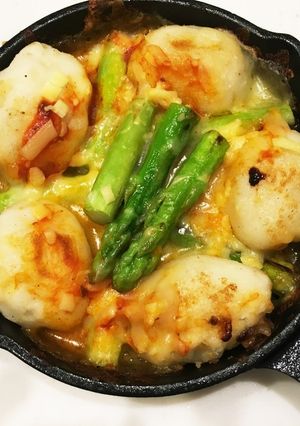ポテトボールとアスパラのチーズ焼き-レシピのメイン写真