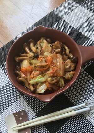 めんつゆで♪簡単豚キムチ-レシピのメイン写真