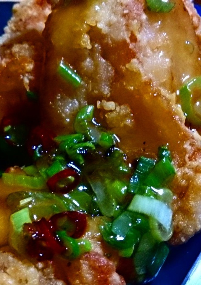 うま辛鶏唐揚げの甘酢餡かけ-レシピのメイン写真