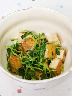 厚揚げと豆苗のさっぱりサラダ-レシピのメイン写真