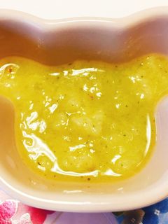 ♡離乳食初期♡ブロッコリー玉ねぎのパン粥-レシピのメイン写真