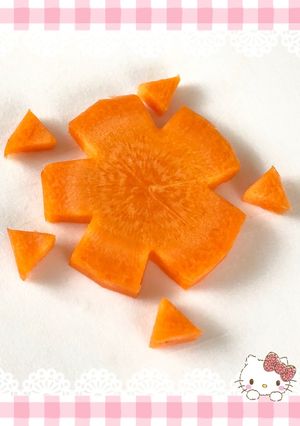 超簡単〜人参の飾り切り〜(o˘◡˘o)♡-レシピのメイン写真