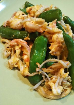 *簡単*ししとうのかに玉炒め-レシピのメイン写真