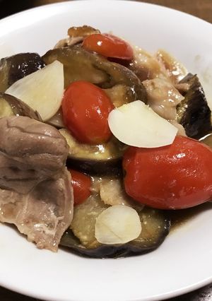 豚肉とナスとトマト煮✨-レシピのメイン写真