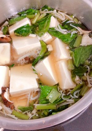超ヘルシー♡しらすと小松菜の豆腐あんかけ-レシピのメイン写真