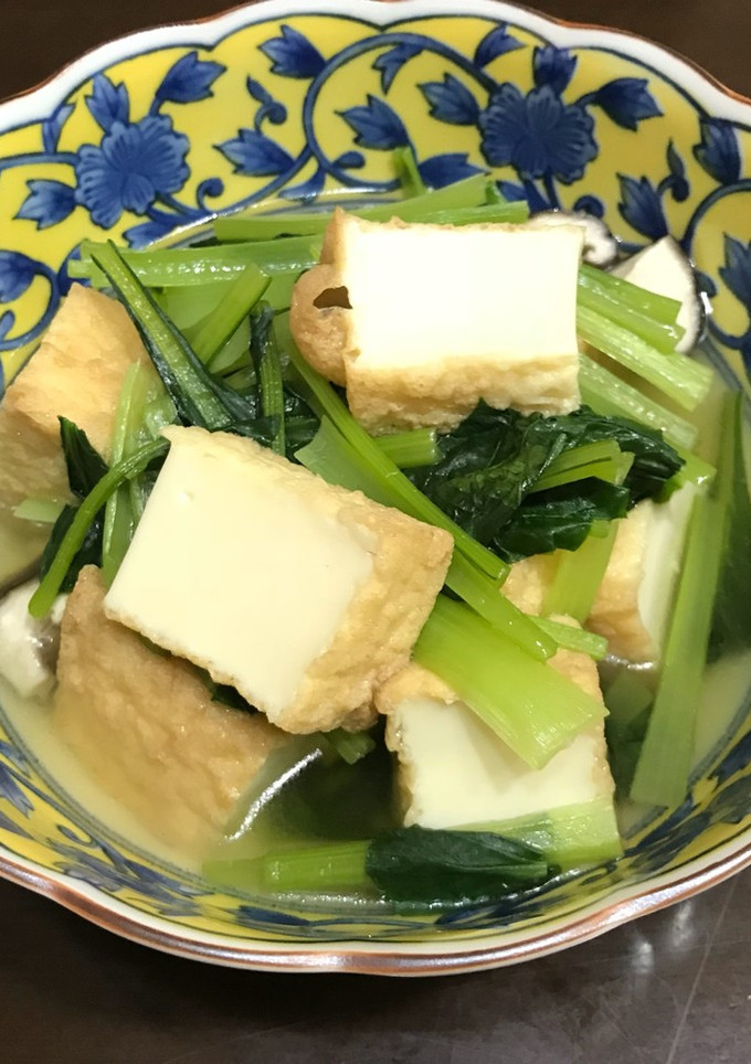 厚揚げ豆腐と小松菜の煮浸し-レシピのメイン写真