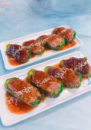 甘酢で美味しい☆ ピーマンの肉詰め-レシピのメイン写真