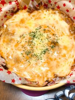 ずぼら必見★餃子の皮ラザニア-レシピのメイン写真