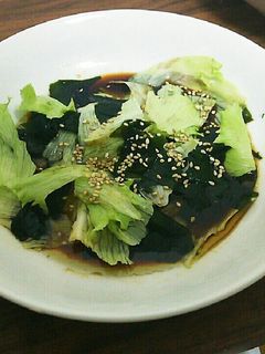 レタスとわかめの和風サラダ-レシピのメイン写真