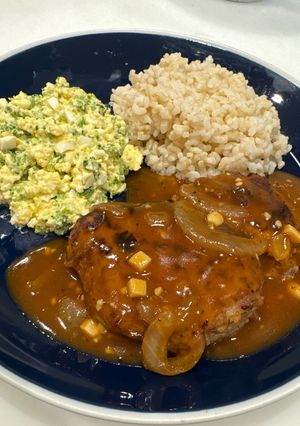 卵アレルギーハンバーグ オニオンソース-レシピのメイン写真