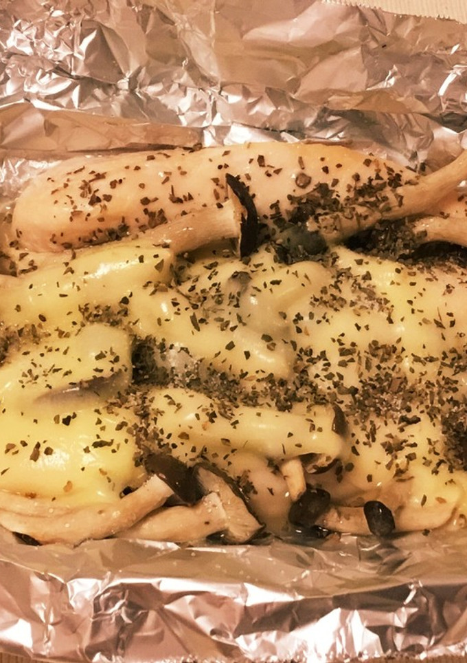 ささみとしめじの簡単ホイル焼き♪-レシピのメイン写真