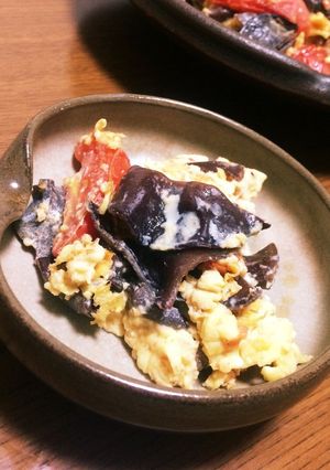 キクラゲとトマトの中華風玉子炒め-レシピのメイン写真