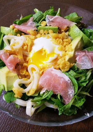 簡単・満足・サラダうどん！-レシピのメイン写真