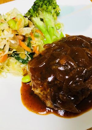 柔らか!喫茶店風ハンバーグ-レシピのメイン写真