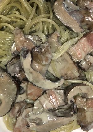 大人のきのこ クロカワのクリームパスタ-レシピのメイン写真
