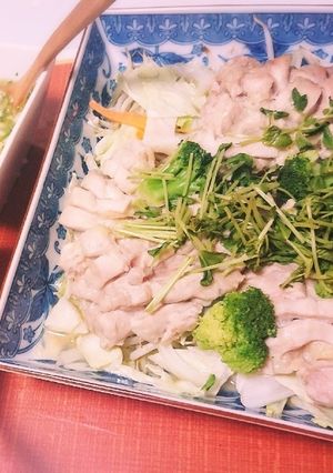 蒸し鶏-レシピのメイン写真