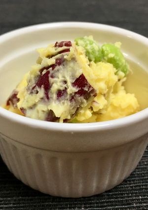 【レンジで１品】さつまいもと枝豆のサラダ-レシピのメイン写真