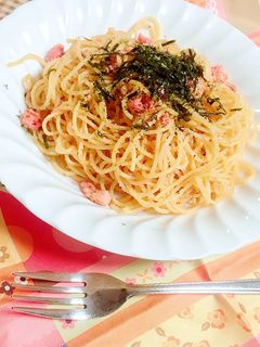 クリームなしの簡単和風焼きたらこパスタ☆-レシピのメイン写真