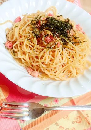 クリームなしの簡単和風焼きたらこパスタ☆-レシピのメイン写真