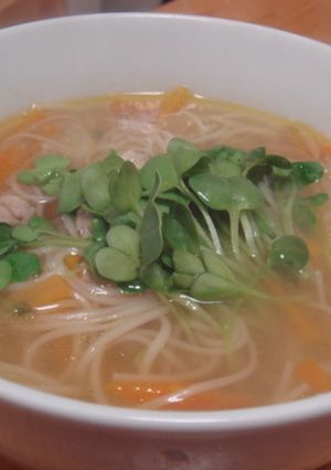 保育園で人気、野菜入り、そうめんスープ-レシピのメイン写真