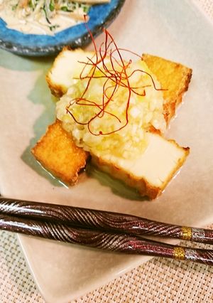 ネギ塩厚揚げ-レシピのメイン写真