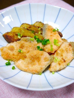 簡単!銀鮭とかぼちゃのバター醤油炒め-レシピのメイン写真