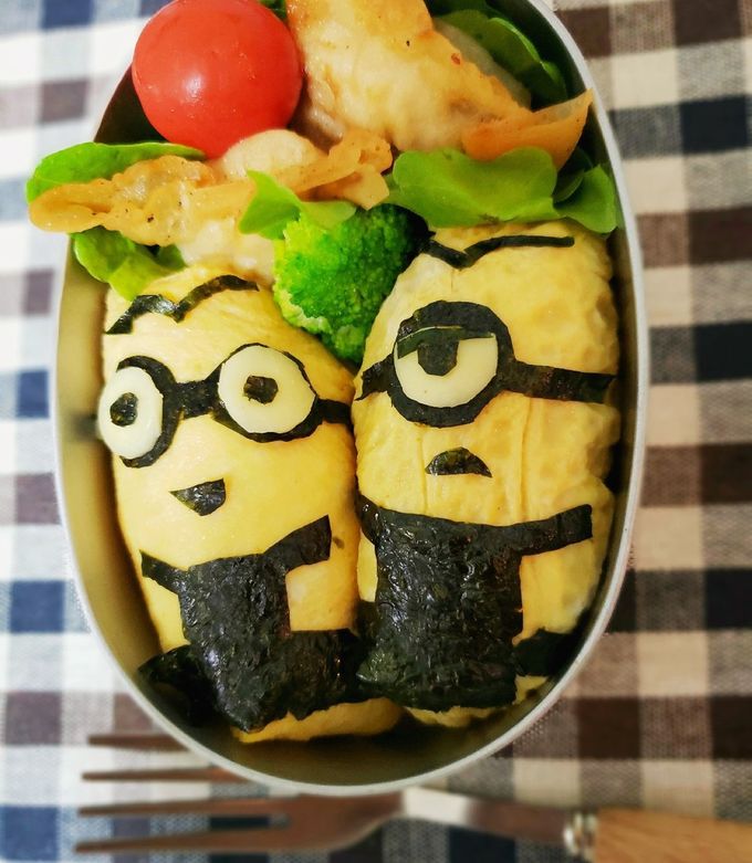 擦りにんじんのミニオンズオムライス弁当！ by 速水ユウ