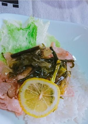 ネギ塩ダレの豚丼-レシピのメイン写真