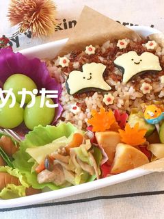 イチョウさん 秋デコ弁当 常備菜で簡単-レシピのメイン写真