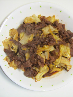 「焼肉のタレ ジャン」で牛肉キャベツ炒め-レシピのメイン写真