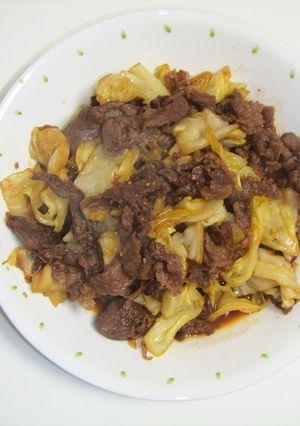 「焼肉のタレ　ジャン」で牛肉キャベツ炒め-レシピのメイン写真
