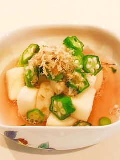 オクラと山芋の梅酢和え-レシピのメイン写真