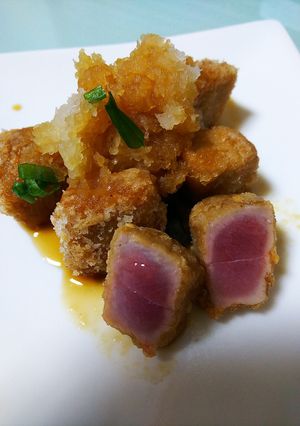 超簡単！絶品マグロの一口竜田揚げ-レシピのメイン写真