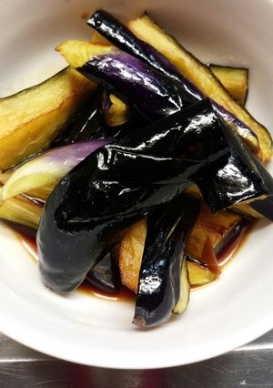 男子ご飯！ナスの揚げびたし青じそめんつゆ-レシピのメイン写真