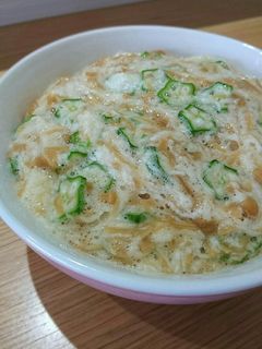 オクラとねばりっことなめ茸和え-レシピのメイン写真