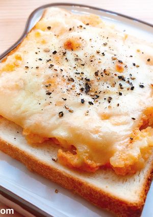 チーズタラモトースト-レシピのメイン写真