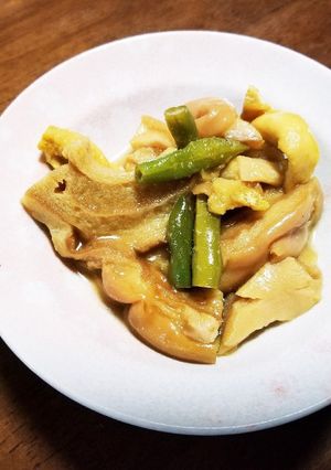 車麩と油揚げのカレー煮-レシピのメイン写真