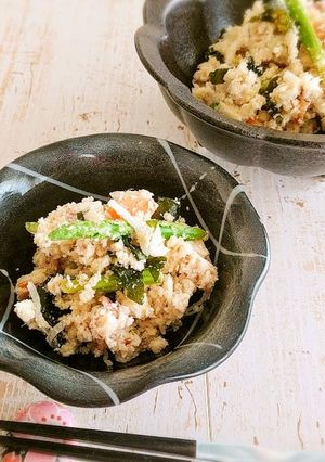 脱・煮物「おからの梅ちらし」-レシピのメイン写真