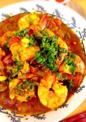 ルー不使用☆エビたっぷり！海老カレー-レシピのメイン写真