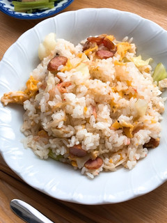 キャベツとカニカマのチャーハン-レシピのメイン写真