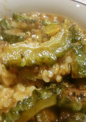 和風カレー（鶏肉、焼きゴーヤ入り）-レシピのメイン写真