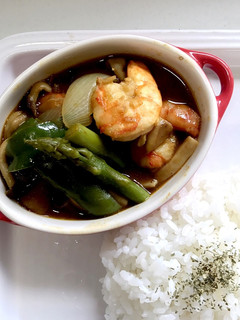 一人前カレーのリメイク♢海老カレー♢-レシピのメイン写真