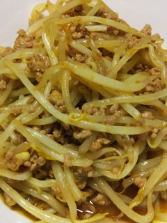 もやしと豚ひき肉のカレー炒め-レシピのメイン写真